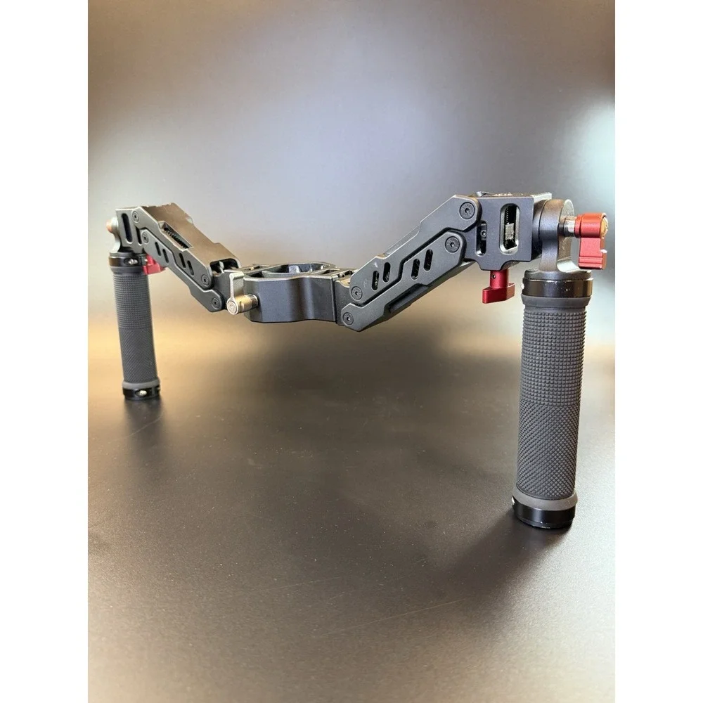 DIGITALFOTO Ares Z Axis Spring Gimbal Dual Handle,Damping Detachable Dual Grip